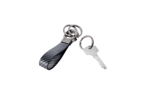 TROIKA Schlüsselanhänger KEY-CLICK CARBON