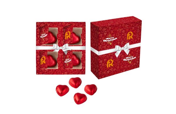 Überraschungsbox mit 4 Fächern, weiss