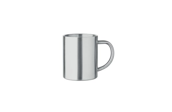 UTIL Becher recycelter Edelstahl, mattsilber