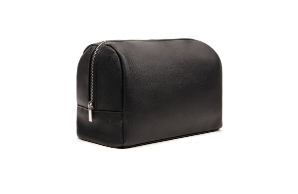 VINGA Bermond Kulturtasche aus RCS recyceltem PU/schwarz