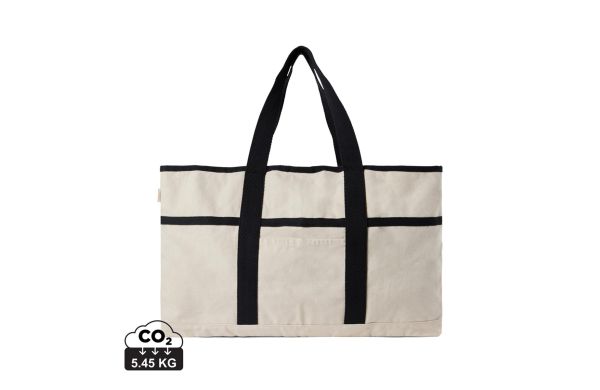 VINGA Volonne AWARE™ Strandtasche aus recyceltem Canvas, off white