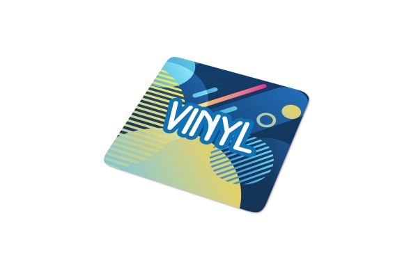 Vinyl Sticker Quadrat 25x25mm, weiss