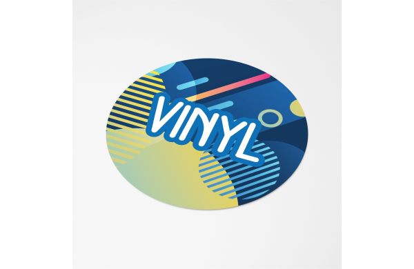Vinyl Sticker Rund Ø 50 mm, weiss