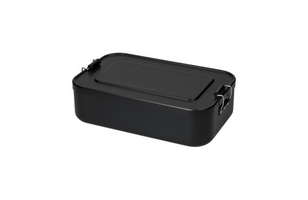 Vorratsbrotzeitdose "Aluminium", groß, schwarz