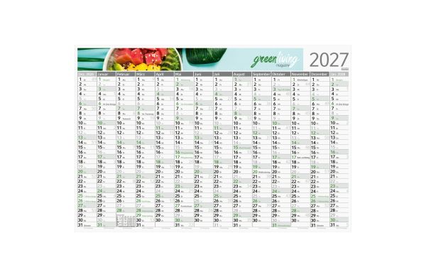 Wandplaner Horizont Recyclingkarton 980 × 660 mm 14 Monate - Sonntage