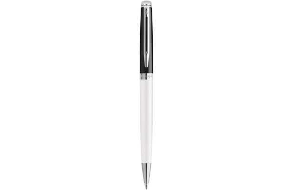 Waterman Hemisphere Color-Block Kugelschreiber mit Palladiumbeschichtung (schwarze Mine), weiss