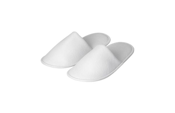 Weiche Slipper "Comfort", weiss