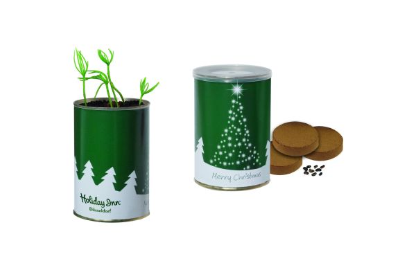 Weihnachtsbaum-Dose, Durchmesser  73x110 mm, Fichte