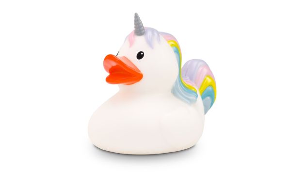 Werbeente Emmi Einhorn