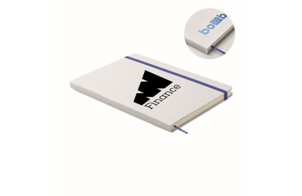 ROUTE WHITE DIN A5 Notizbuch für Gravur, blau