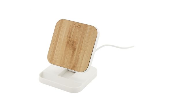 Wireless-Charger/Handyhalter Rabso, weiss
