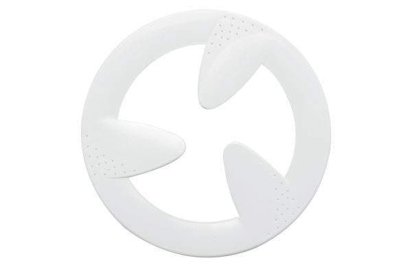 Wurfscheibe-Bumerang Design_ weiss