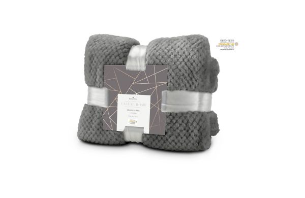 XXL Decke Feel grau - 220 x 240 cm, 275 g/m²