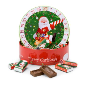 Geschenkartikel: Runder Schokoladen Adventskalender