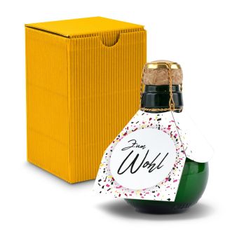 Kleinste Sektflasche der Welt! Zum Wohl - Inklusive Geschenkkarton