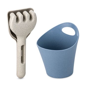 KLIKK SAND READY BEACH Sandwerkzeug Set 3-teilig + Utensilo