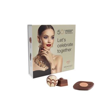 Werbeschuber mit Lindt Mini Pralinés Präsent