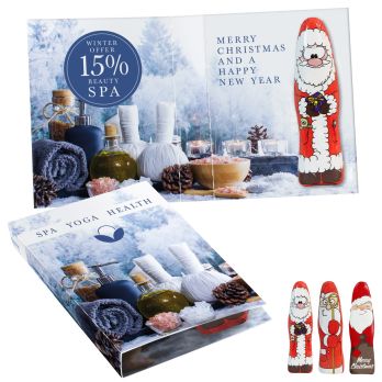 Süßes Briefchen mit Mini Schoki-Weihnachtsmännchen Standard