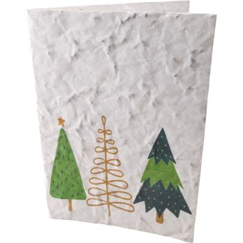 Samenpapier Weihnachtsgrussklappkarte