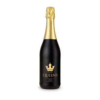 Sekt Cuvée - Flasche schwarz - 0,75 l