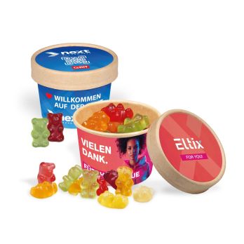 Werbe Fruchtgummi Paperbox Mit Einleger Und Banderole
