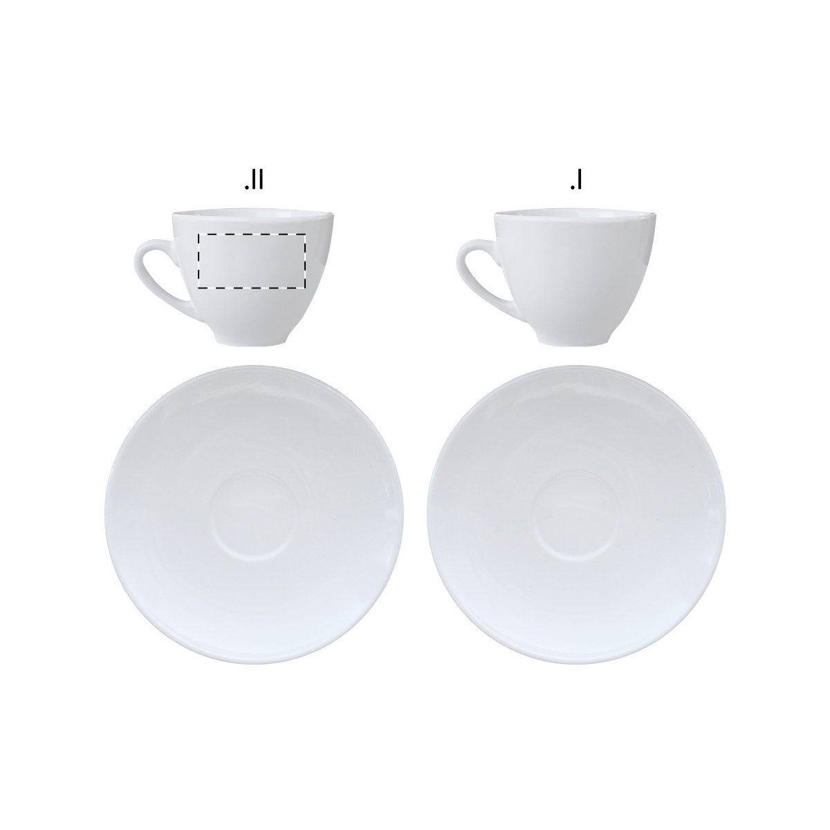 Tasse 1 - für Linkshänder (30 x 20 mm)