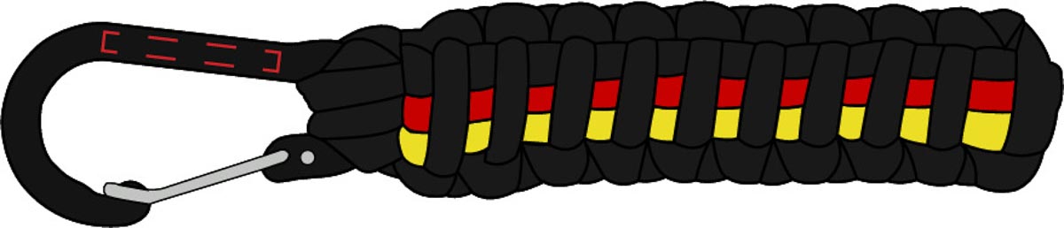 auf Karabinerhaken (2,5x0,3 cm)
