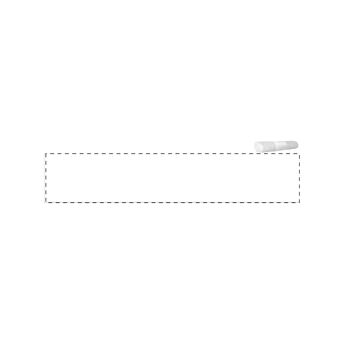 Maßgefertigte Papierbanderole (420 x 80 mm)