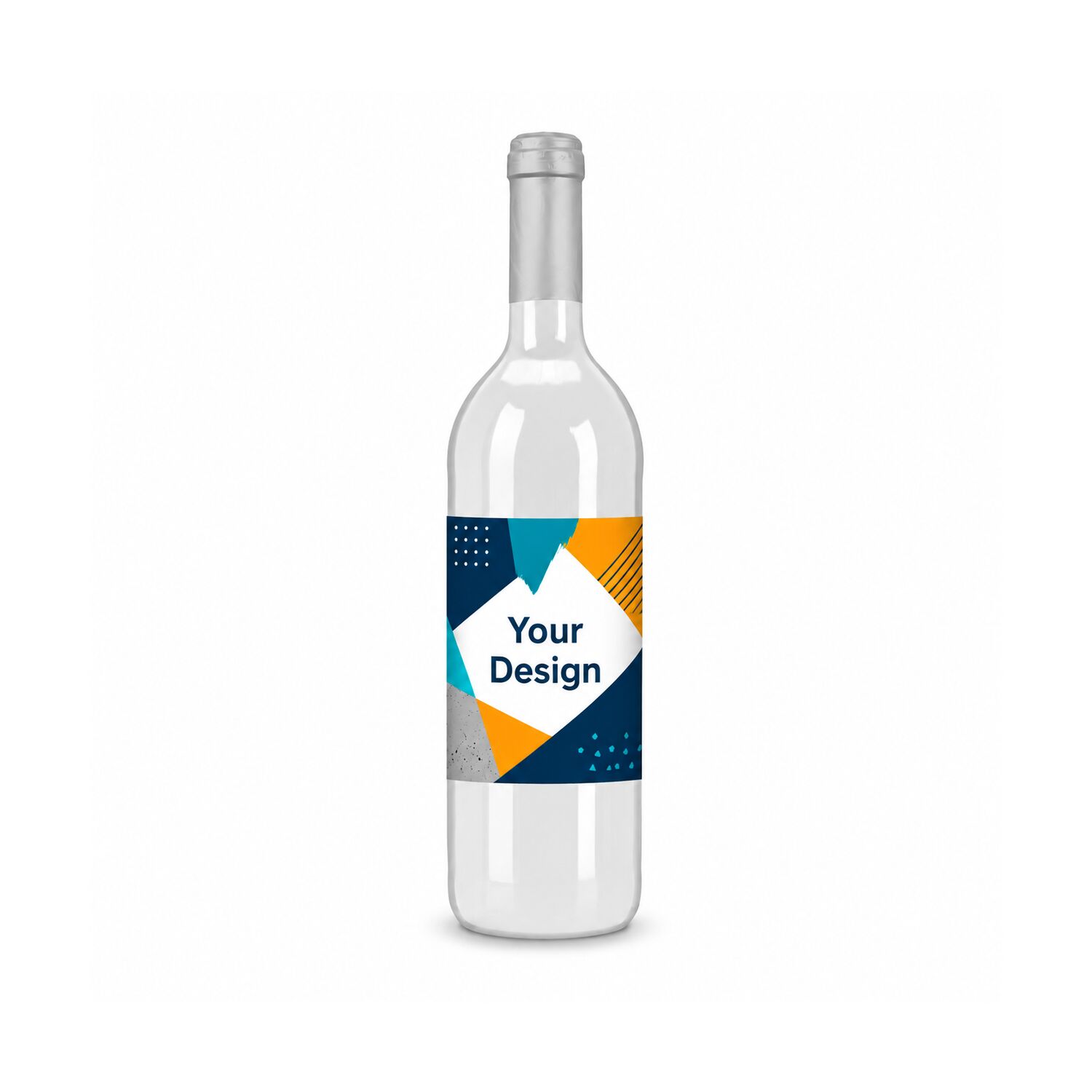 Flasche-Vorderseite (12 x 8,5 cm)