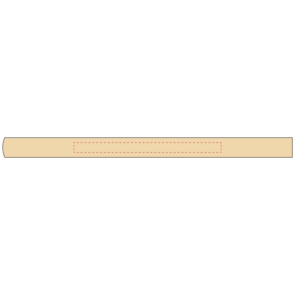 mittig (10 x 150 mm)