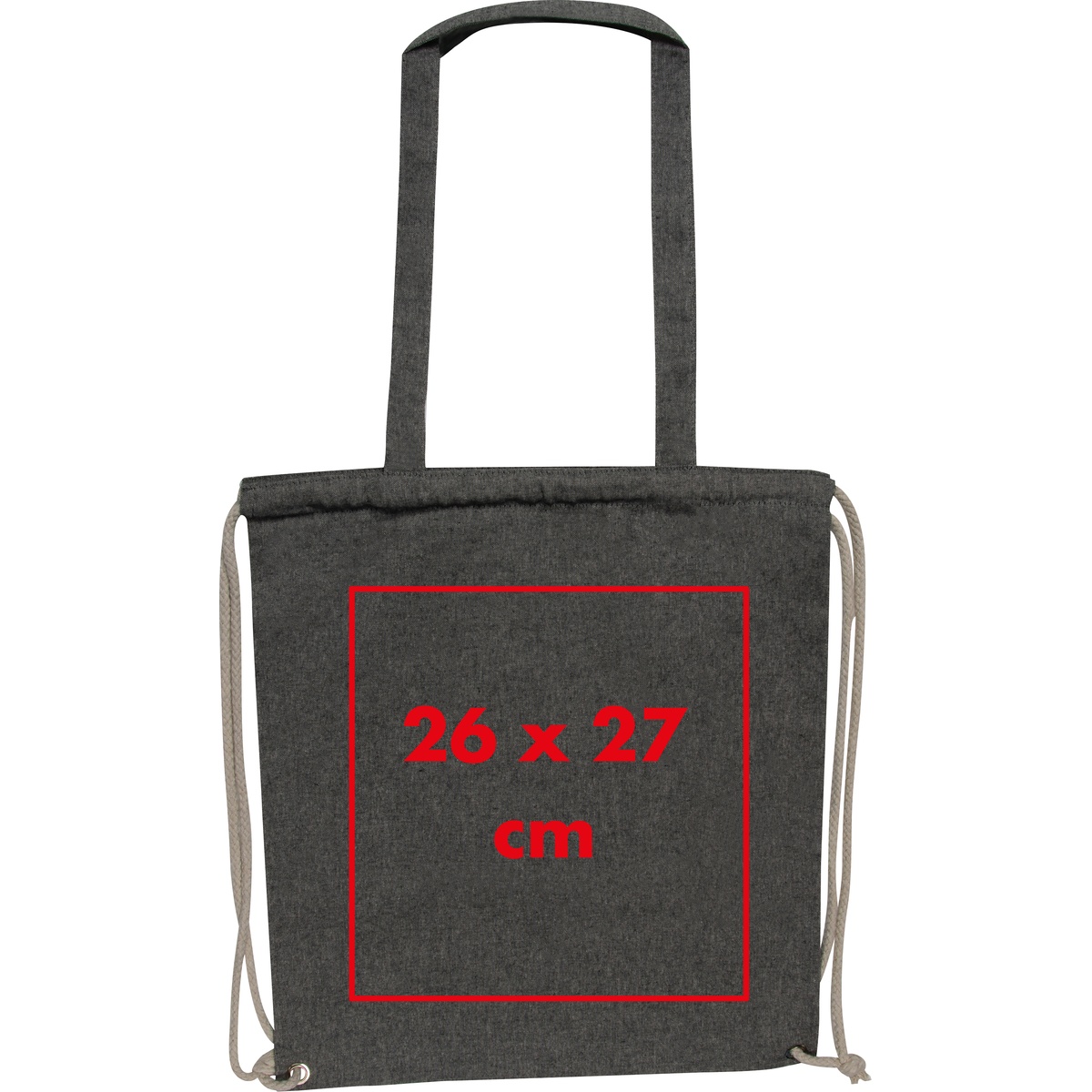 Auf die Tasche/Beutel (26 x 27 cm)