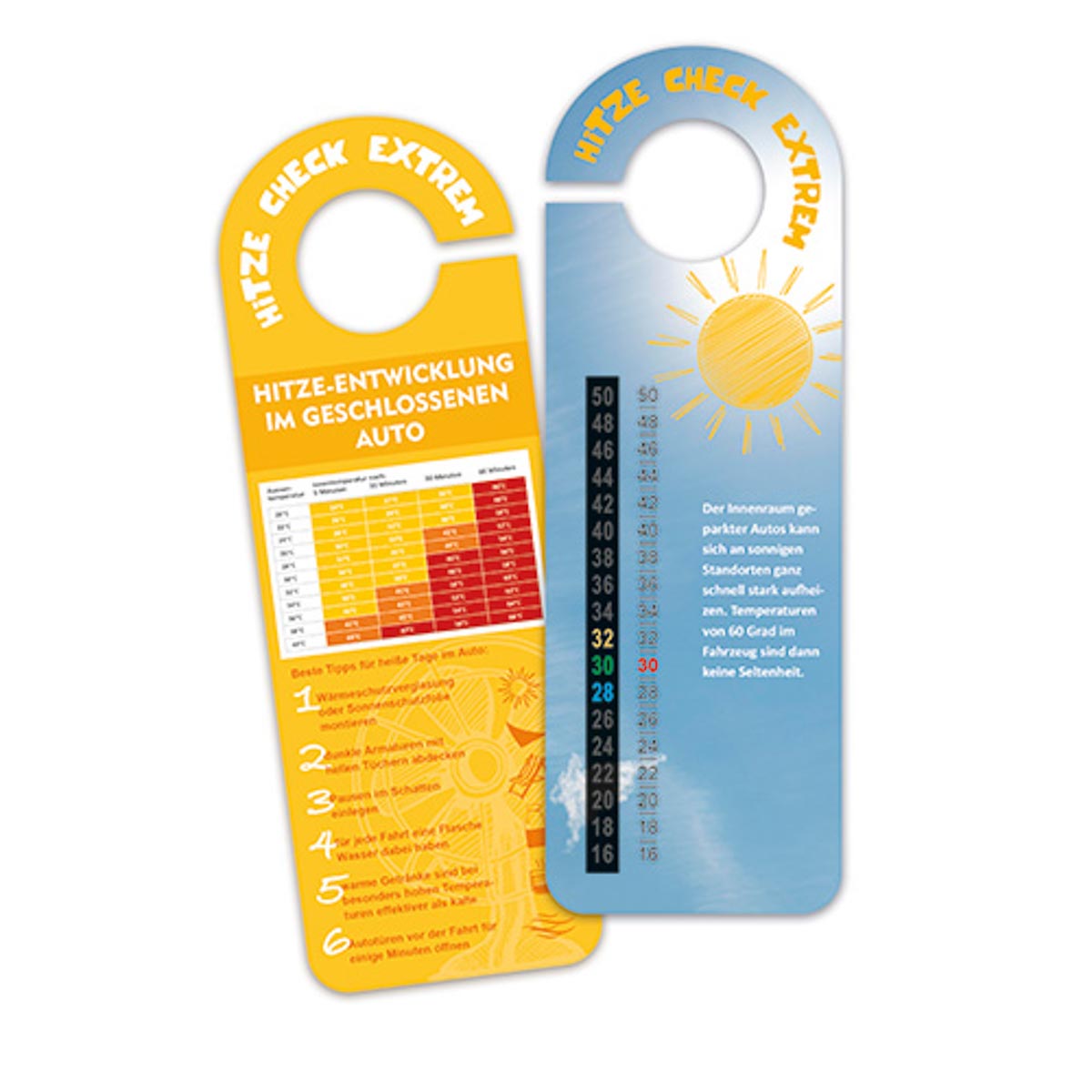 Beidseitig (6 x 16 cm )