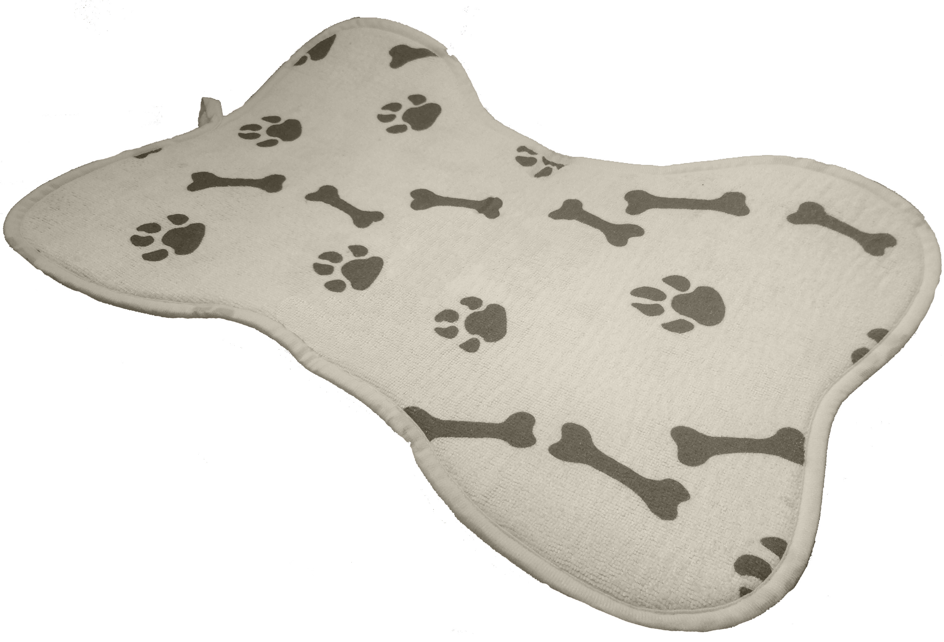 Auf der Hunde-Reisematte (5 x 5 cm)