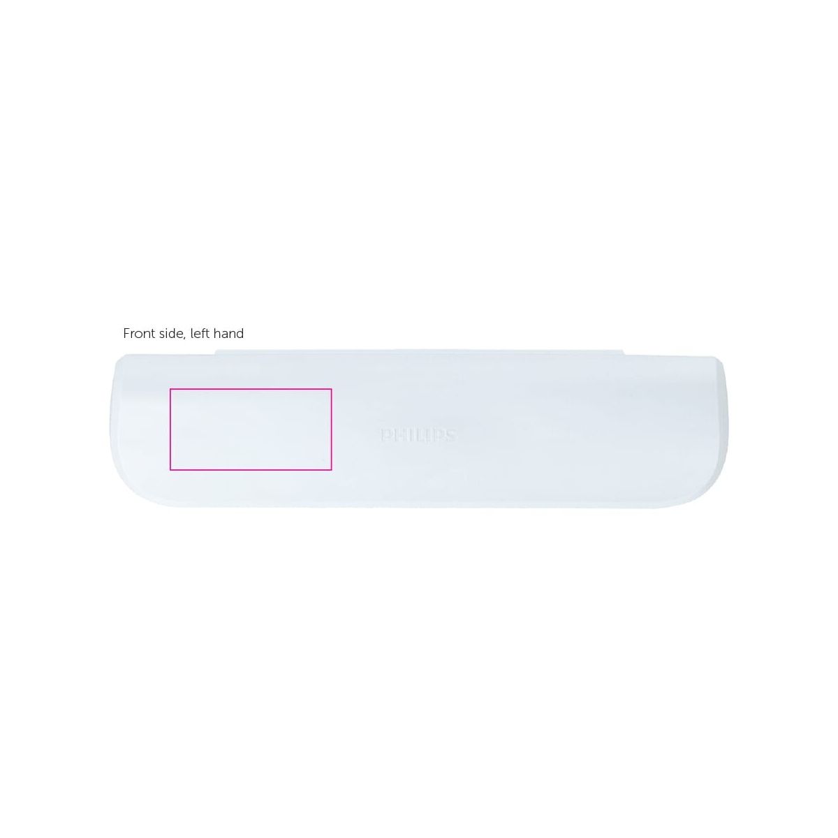 Vorderseite links (25 x 50 mm)