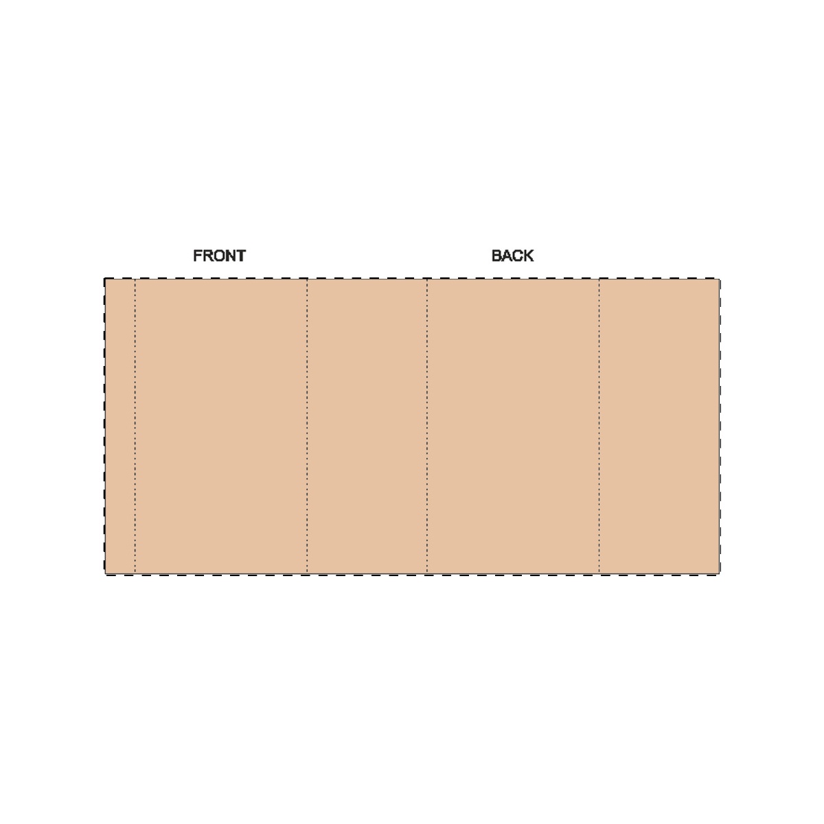 Maßgefertigte Kraft-Papierbanderole (204 x 98 mm)