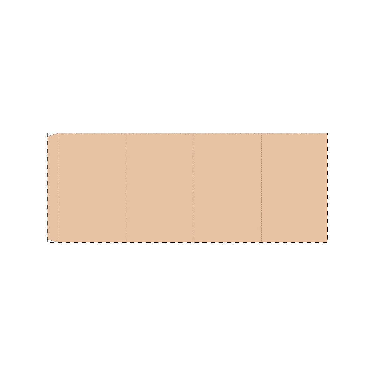 Maßgefertigte Kraft-Papierbanderole (402 x 161 mm)
