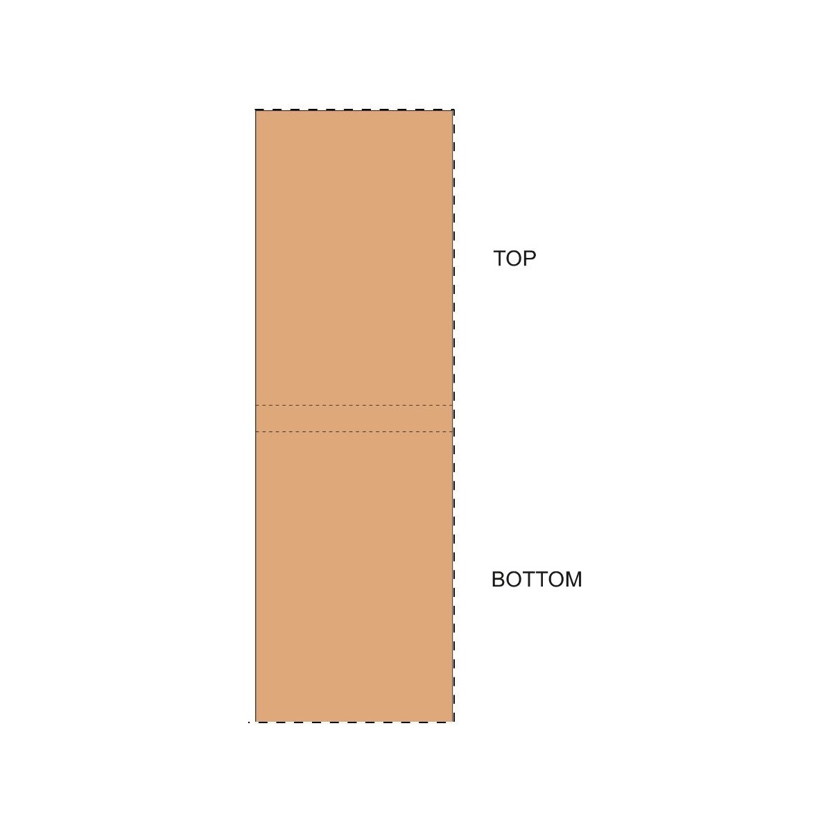 Komplette Oberfläche (50 x 159 mm)