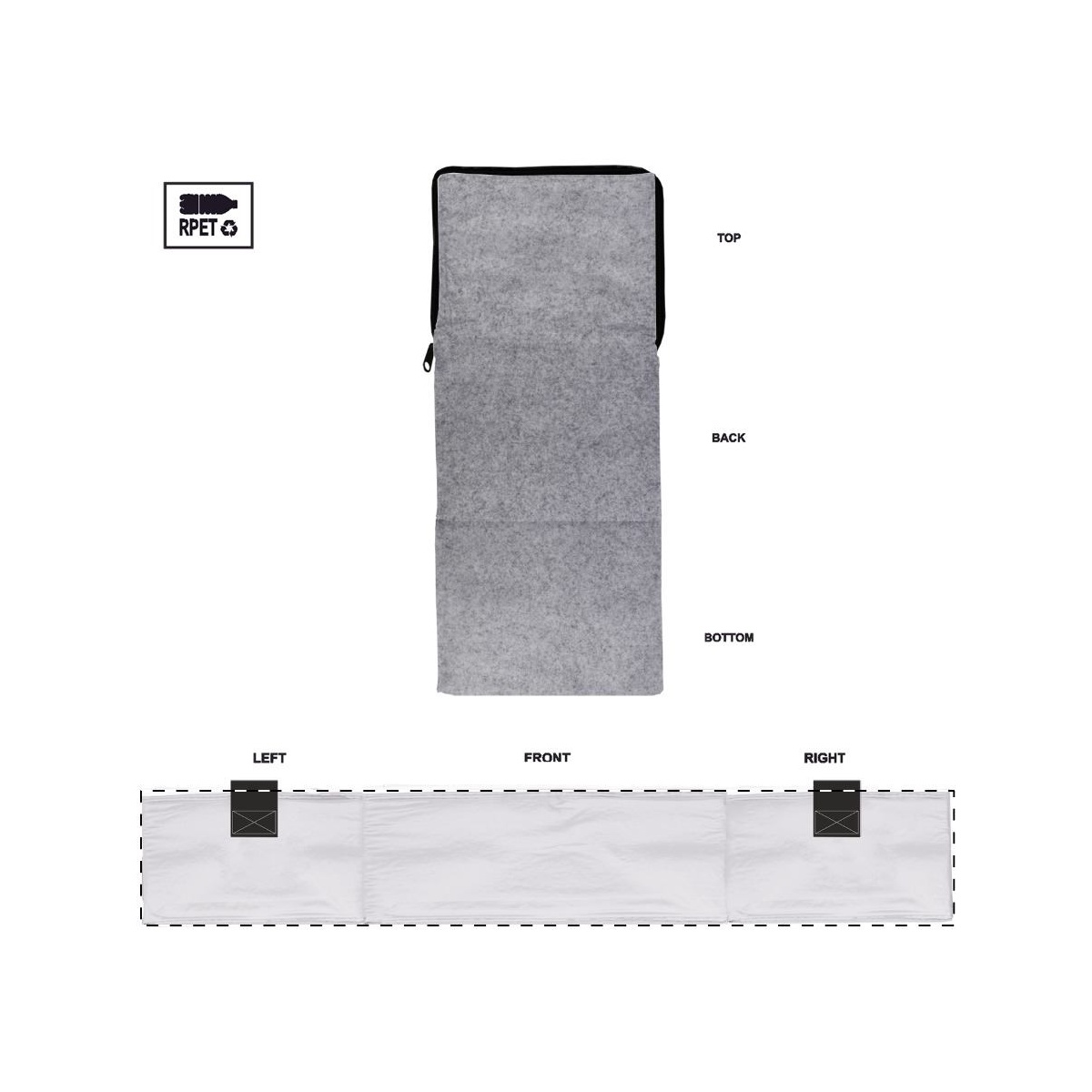 Vorderseite - weiße Fläche (560 x 135 mm)