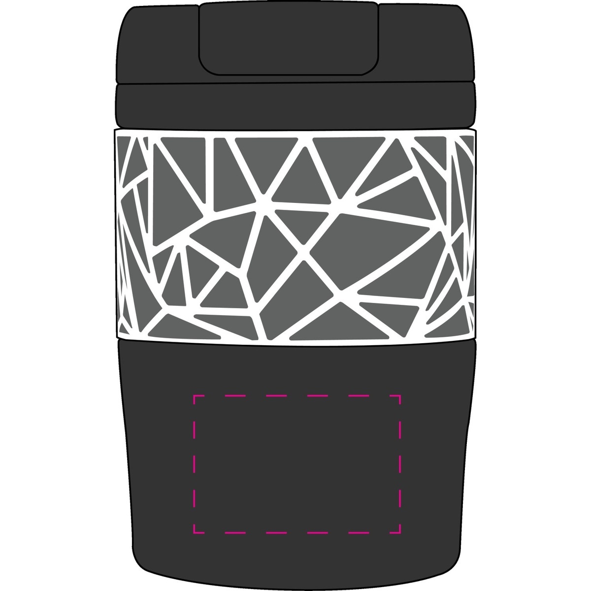 auf Becher seitlich (30 x 45 mm)