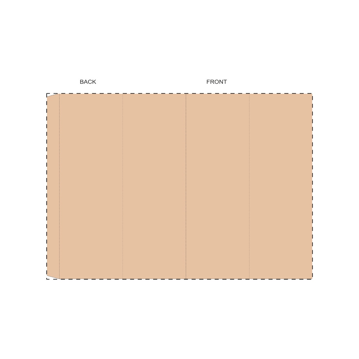 Maßgefertigte Kraft-Papierbanderole (341 x 238 mm)