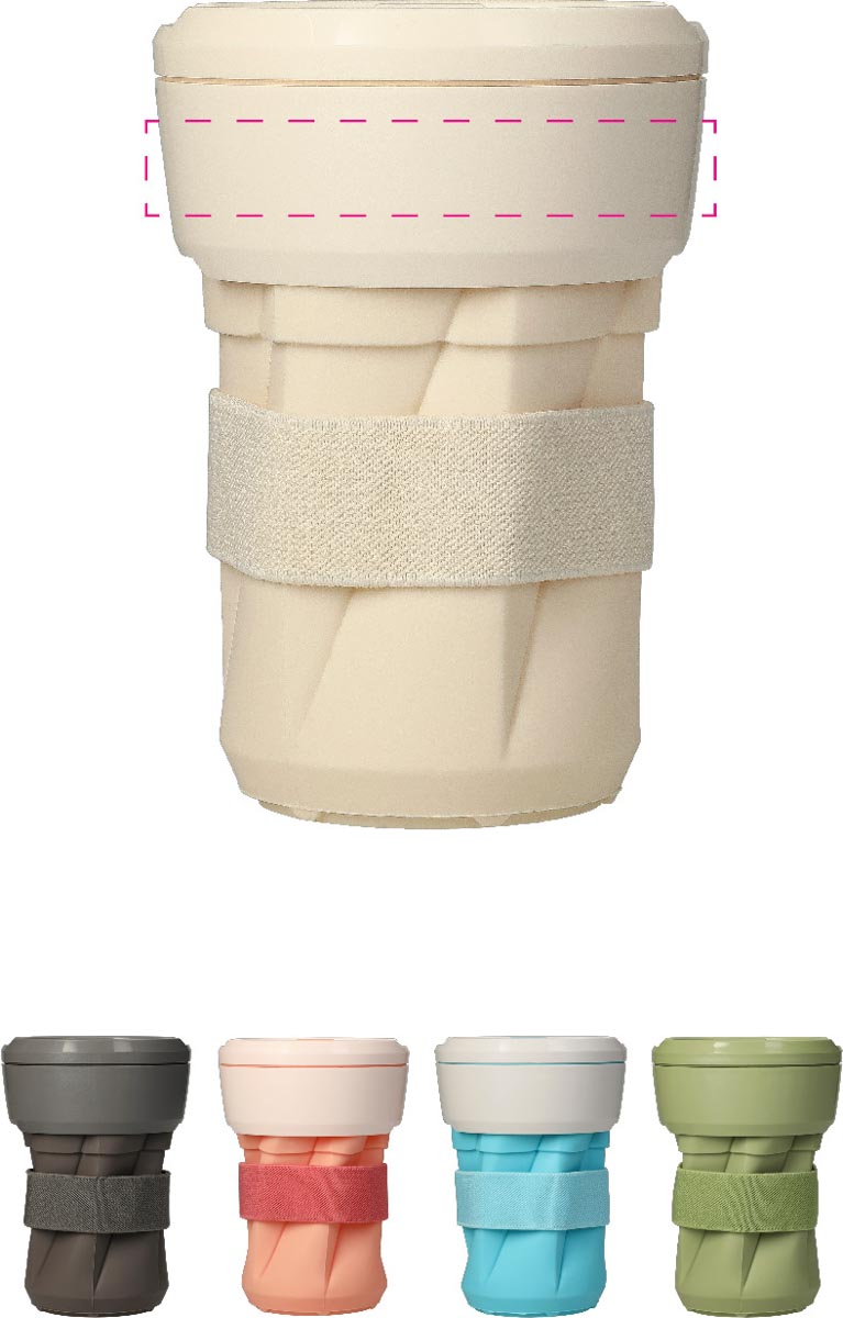 mittig auf Kragen (10x1,5 cm)