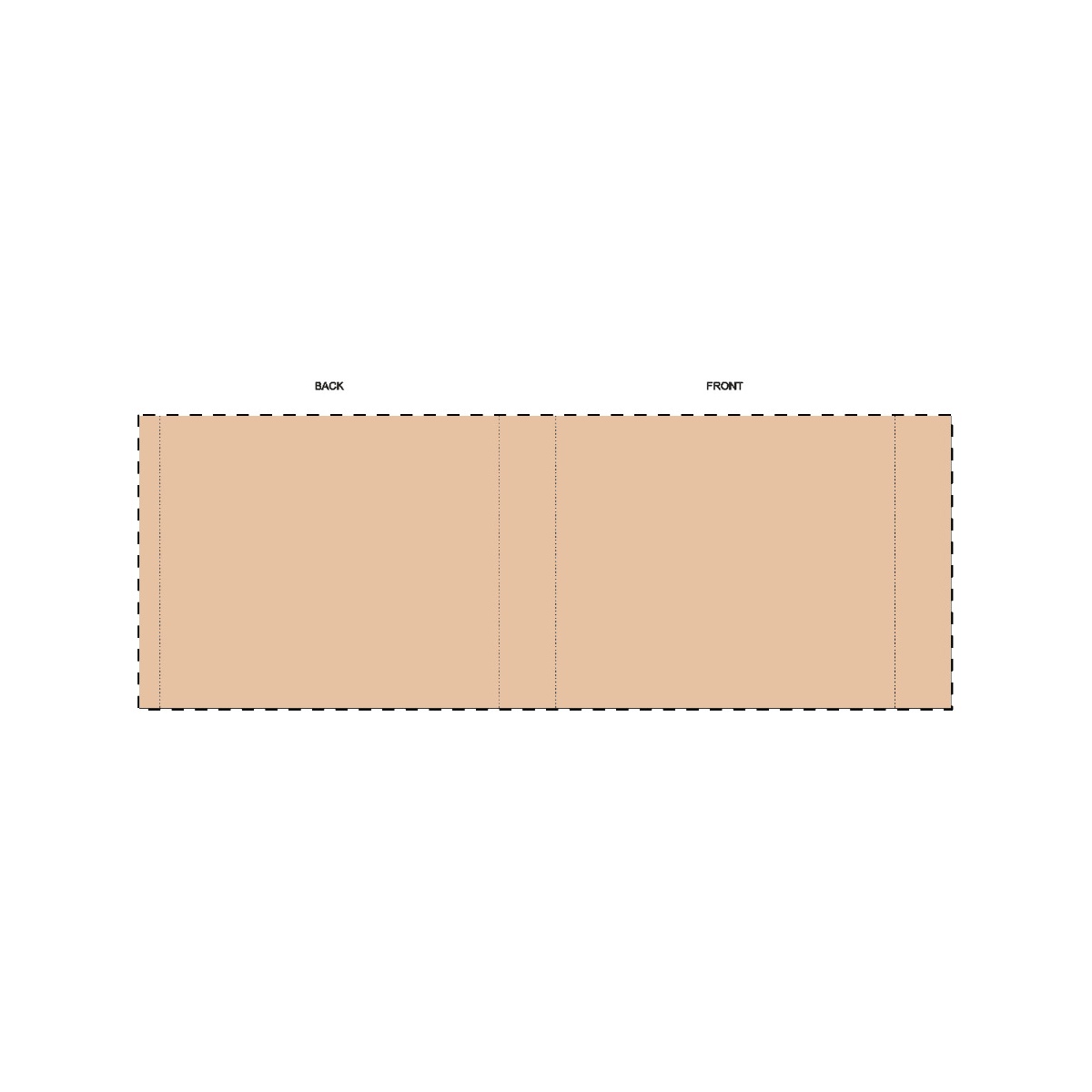 Maßgefertigte Kraft-Papierbanderole (388 x 240 mm)