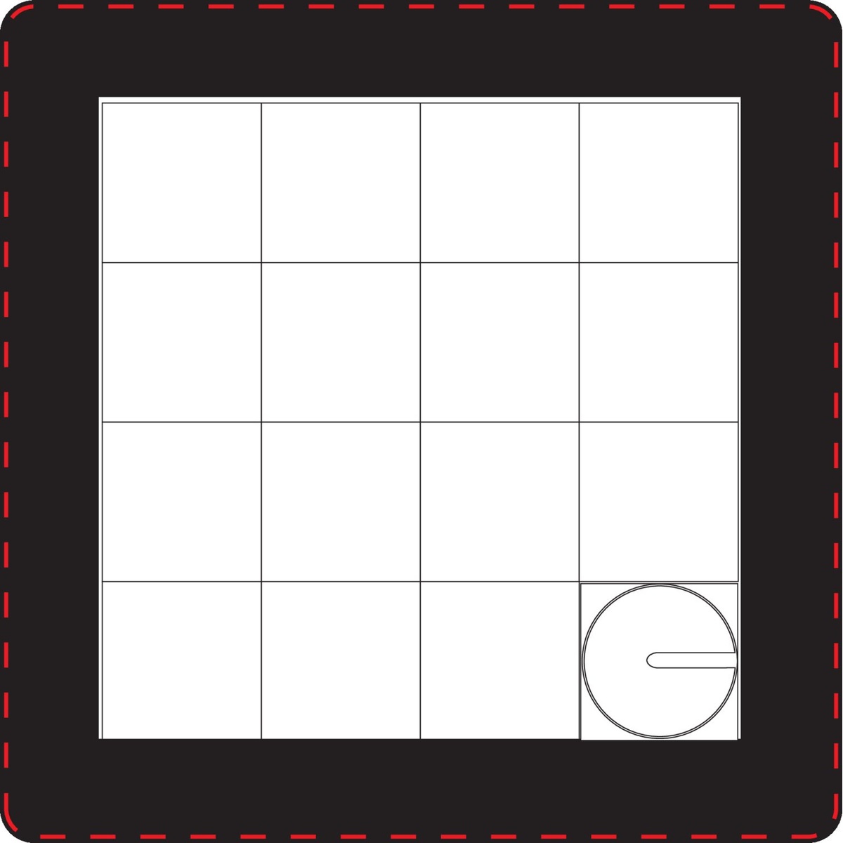 Vorderseite (74 x 74 mm)