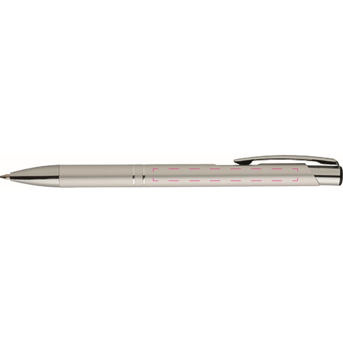 neben dem Clip unten (5 x 60 mm)