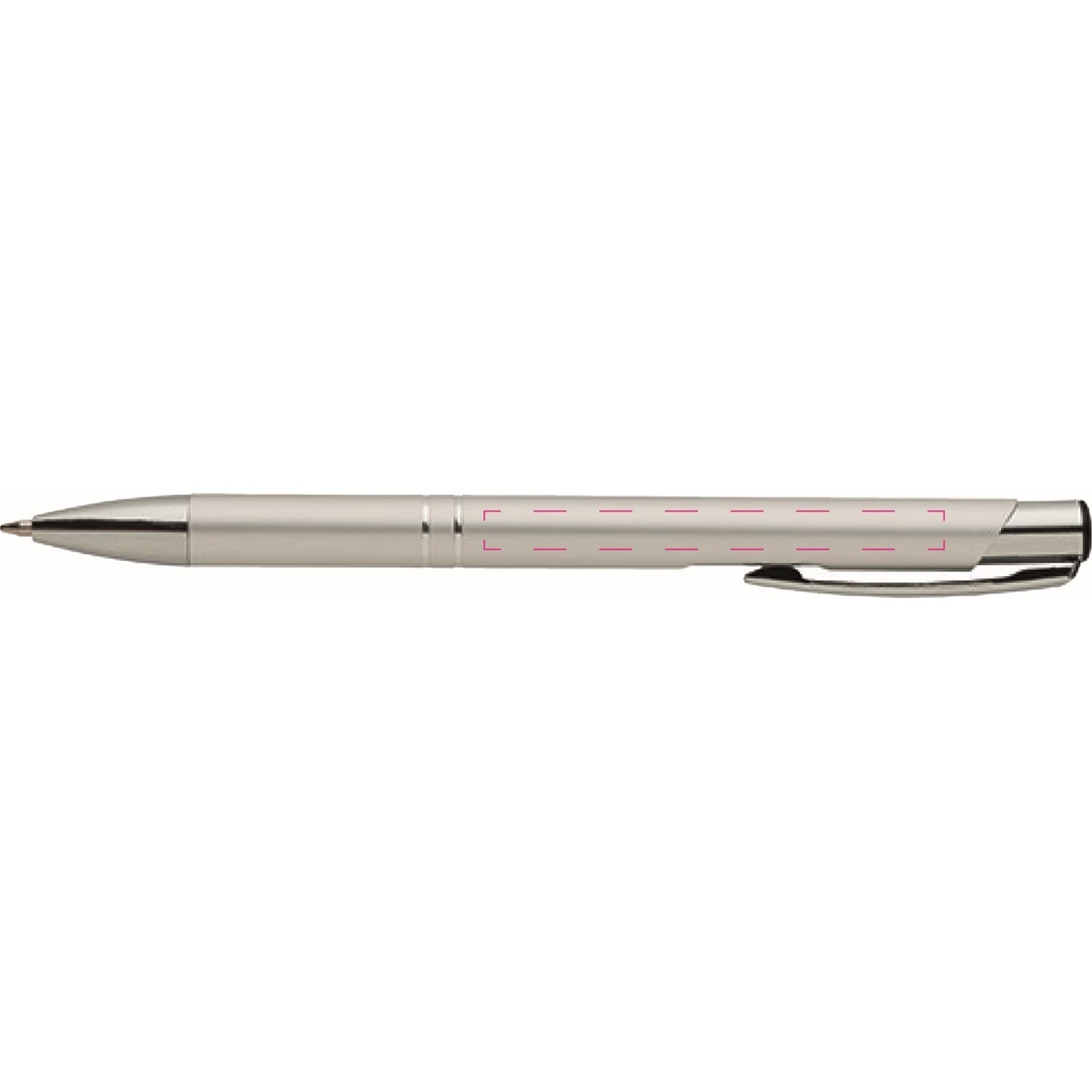 neben dem Clip oben (5 x 60 mm)