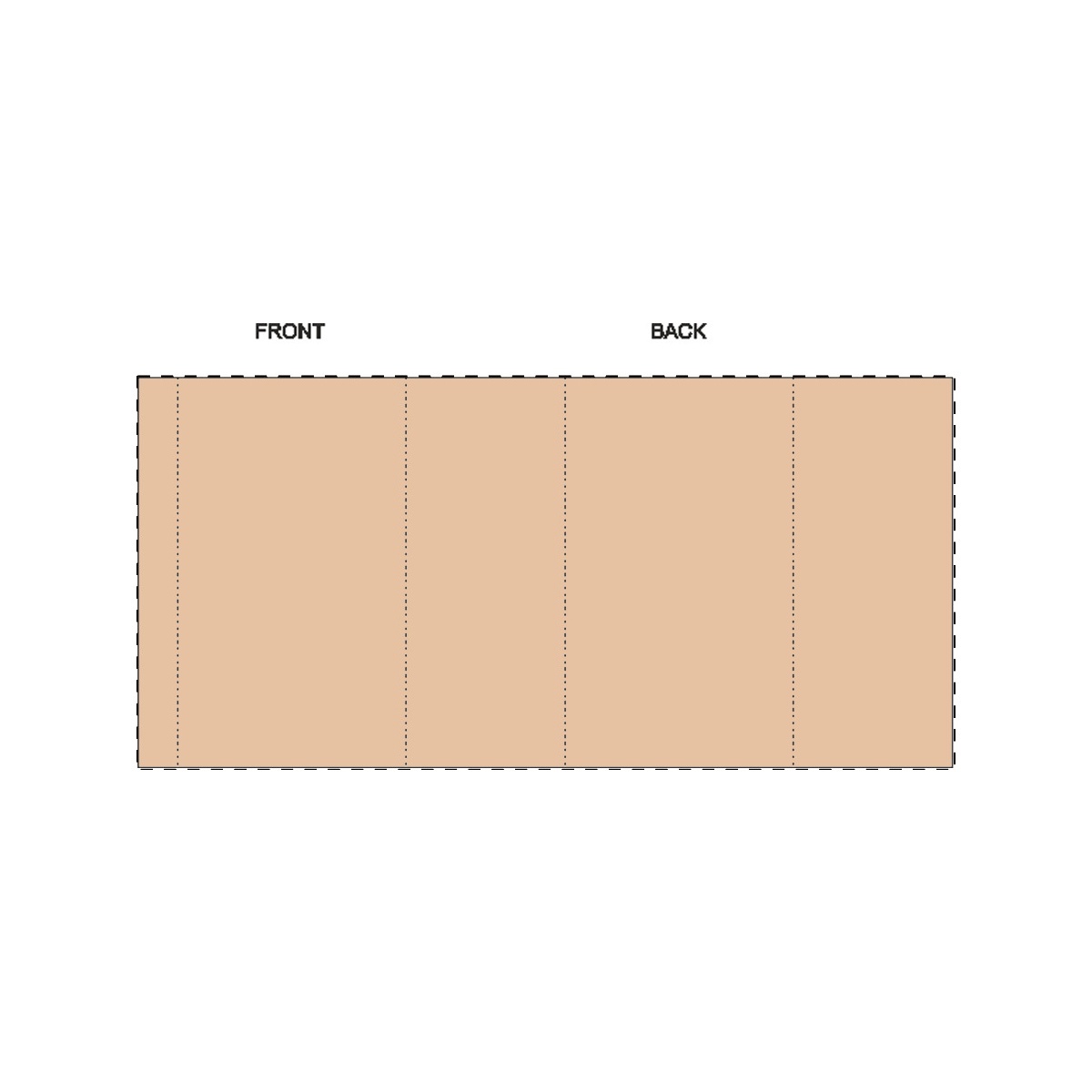 Maßgefertigte Kraft-Papierbanderole (204 x 98 mm)