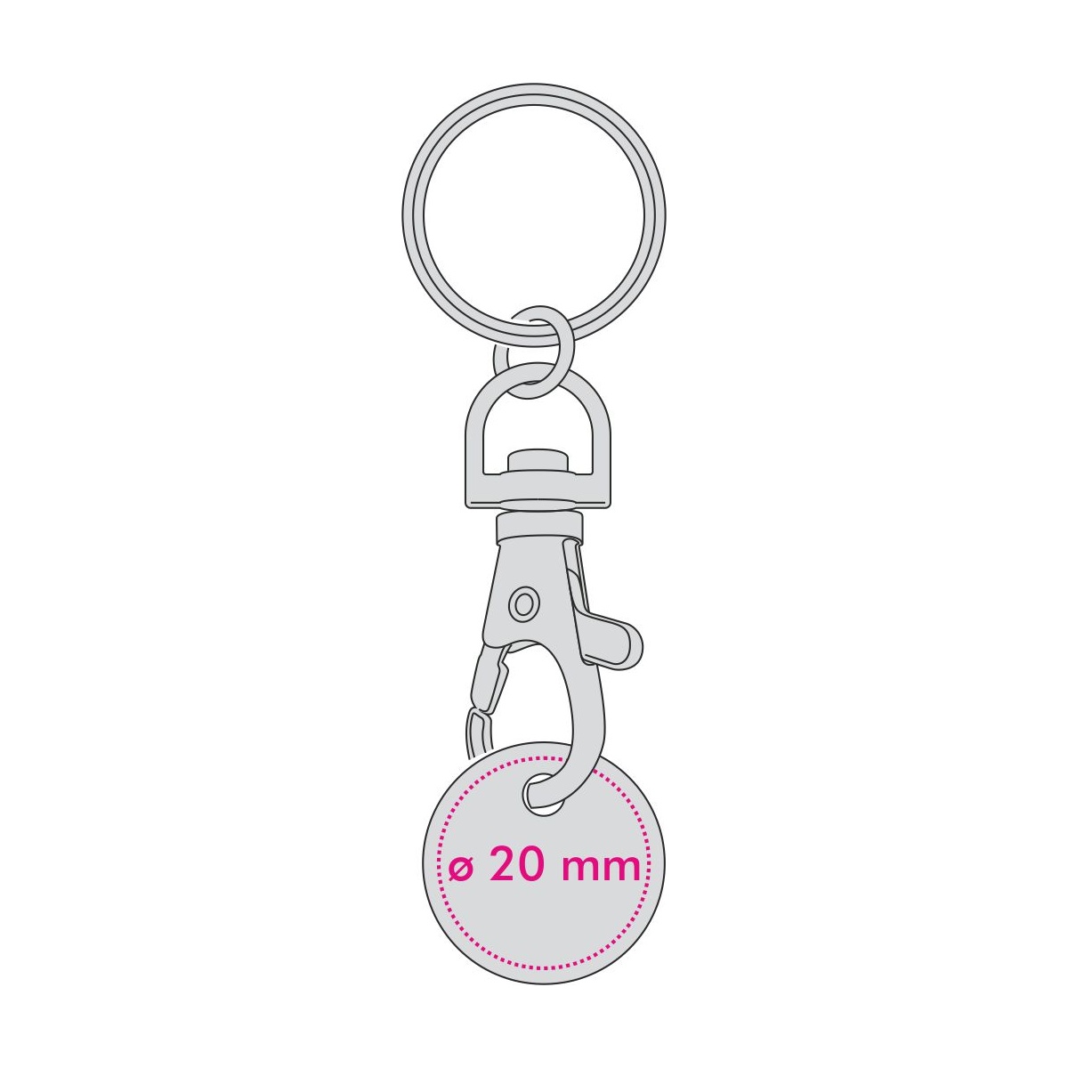 Chip Vorderseite (ø 2 cm)