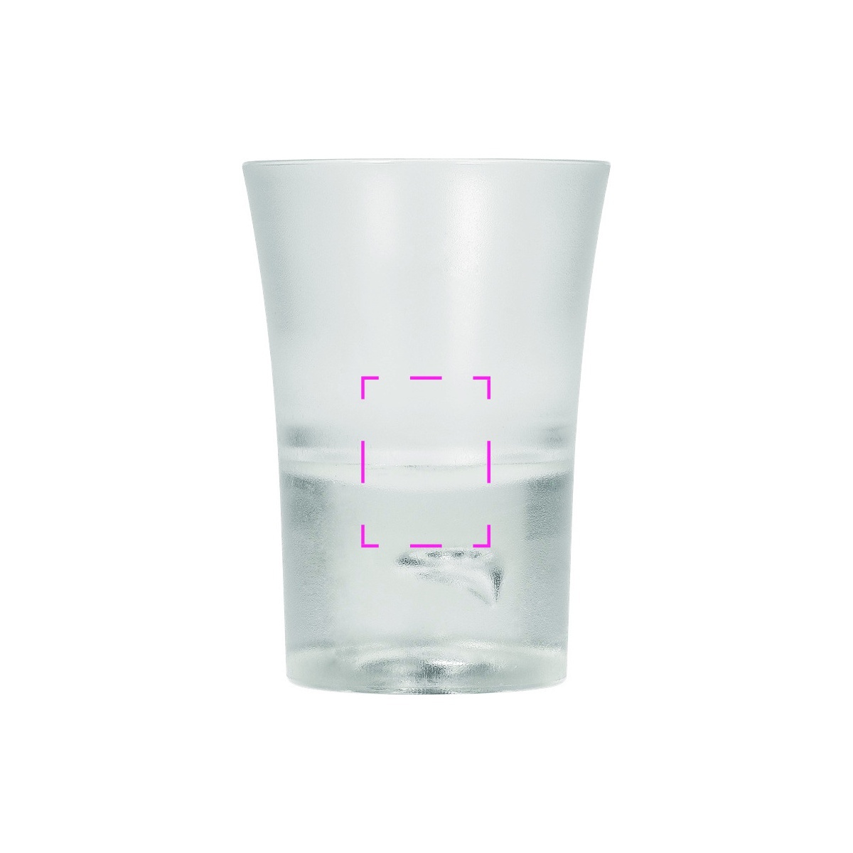 seitlich auf Schnapsglas (20 x 15 mm)