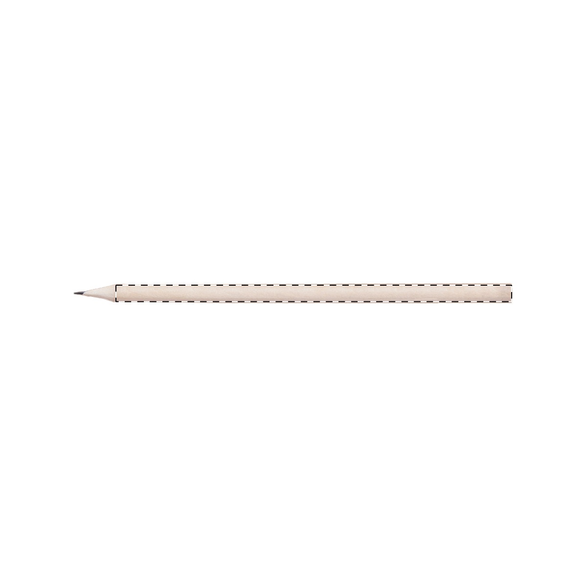 Bleistift-Korpus - rechts vom Clip (70 x 5 mm)