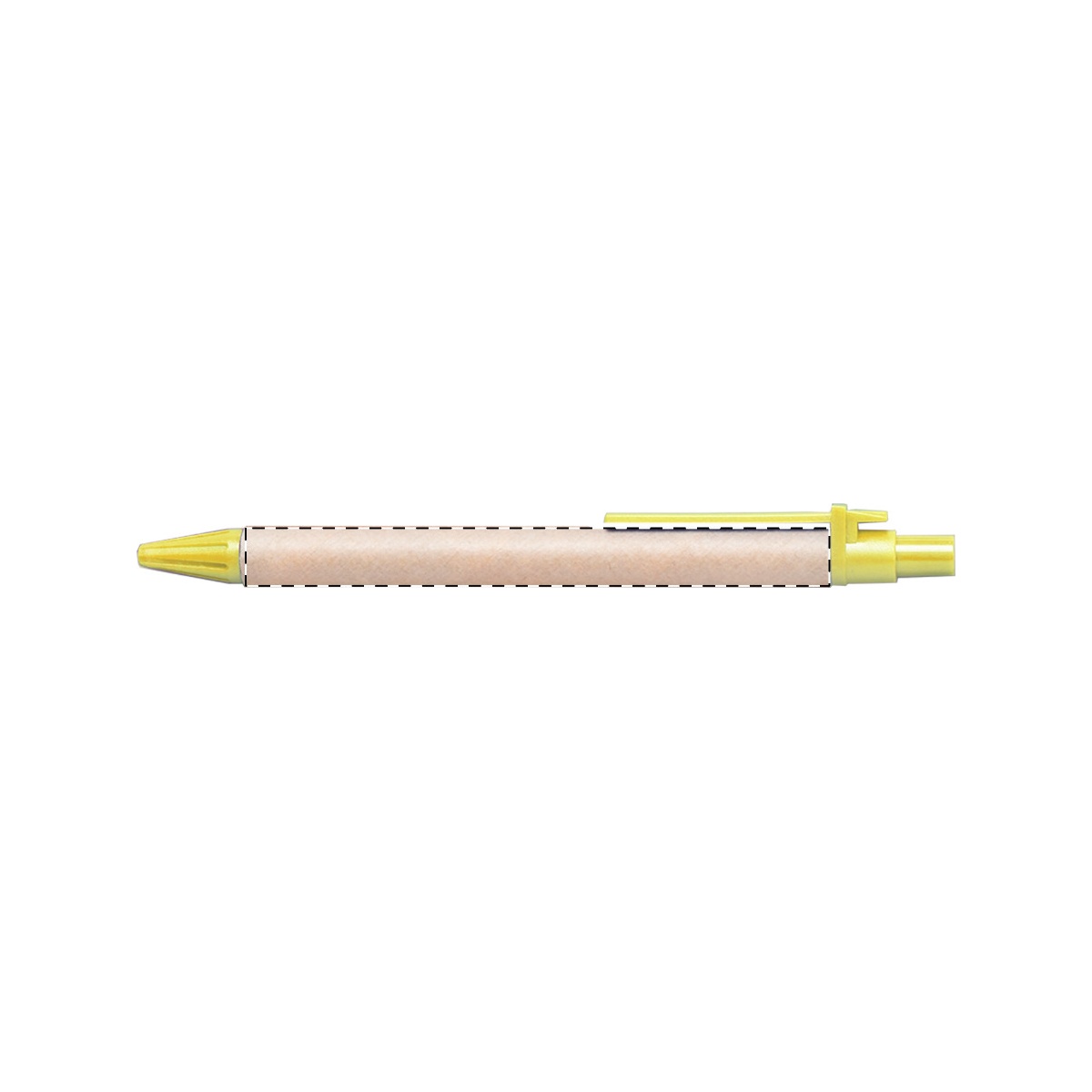 Kugelschreiber-Korpus - rechts vom Clip (70 x 5 mm)